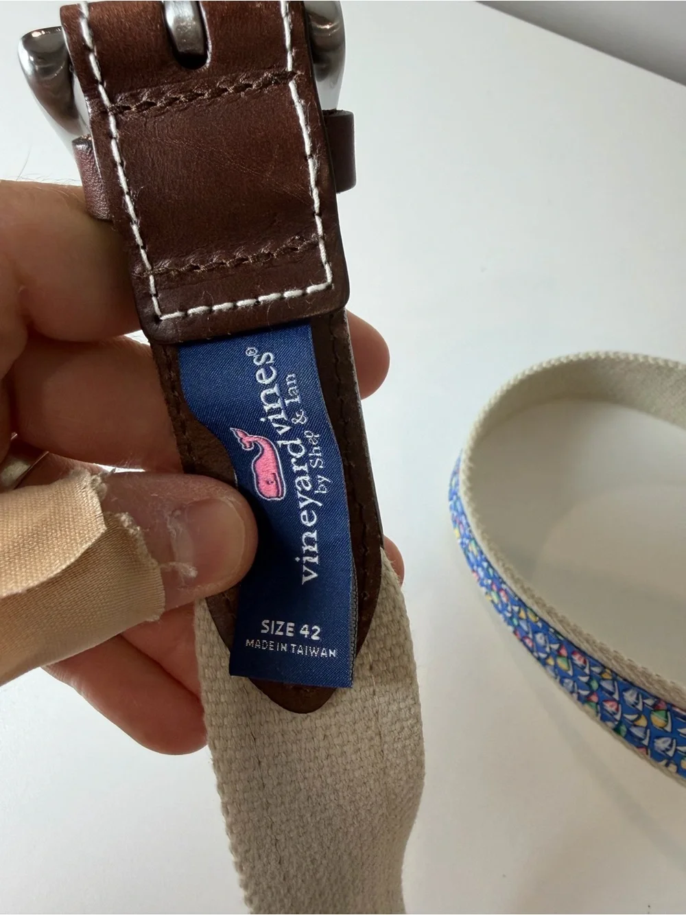 Vineyard Vines canvas belt